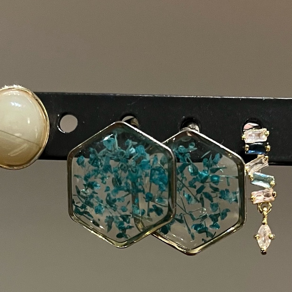 Pressed Flower Earrings